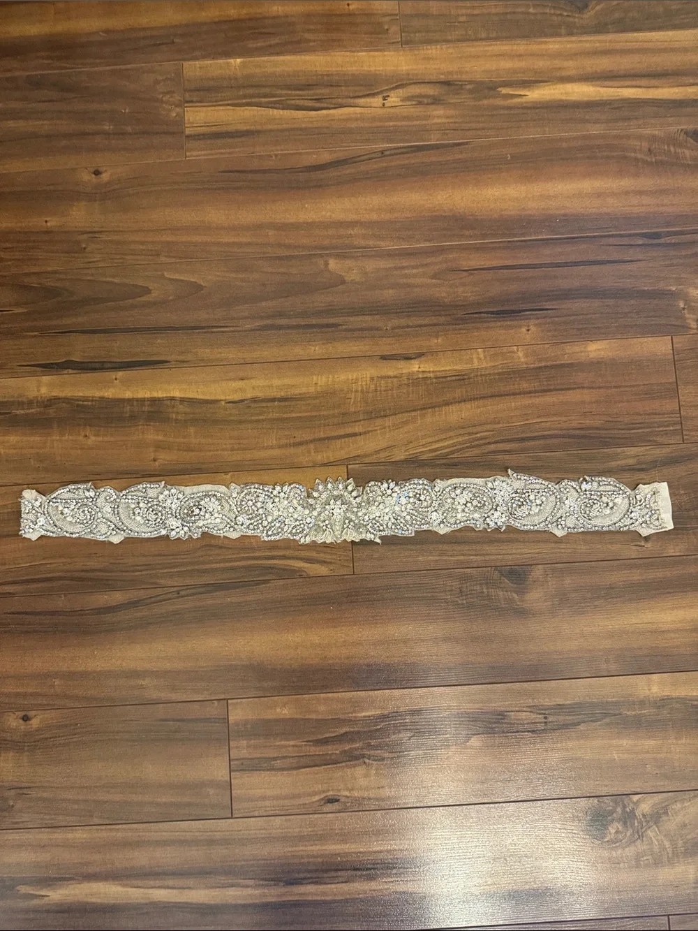 Monique Lhuillier Crystal Beaded Bridal Sash/belt